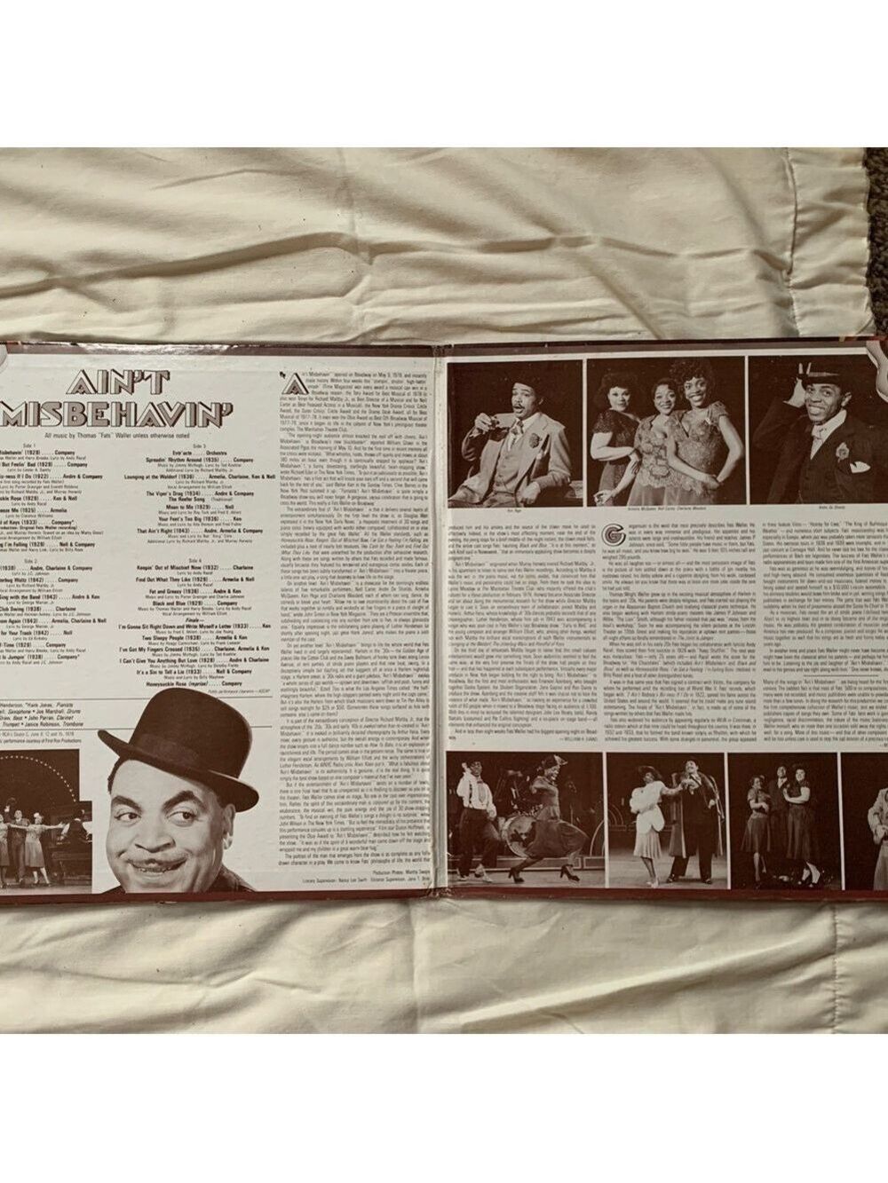 Vintage 1978 RCA 2 Record Set Original Broadway Cast Recording Ain't Misbehavin' - Picture 5 of 7